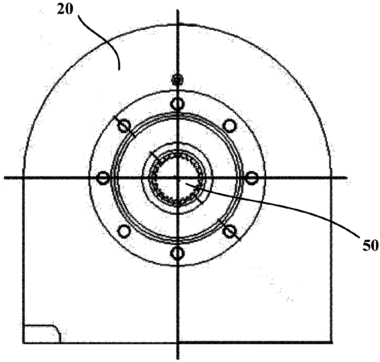 Underwater ball valve load simulation device and underwater ball valve execution mechanism test method