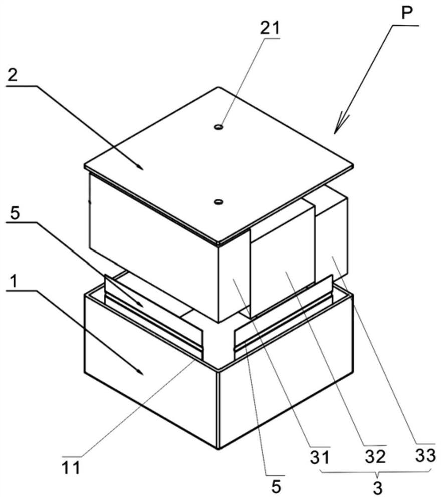 Shielding coating device for compact arrangement small reactor with large expansion difference