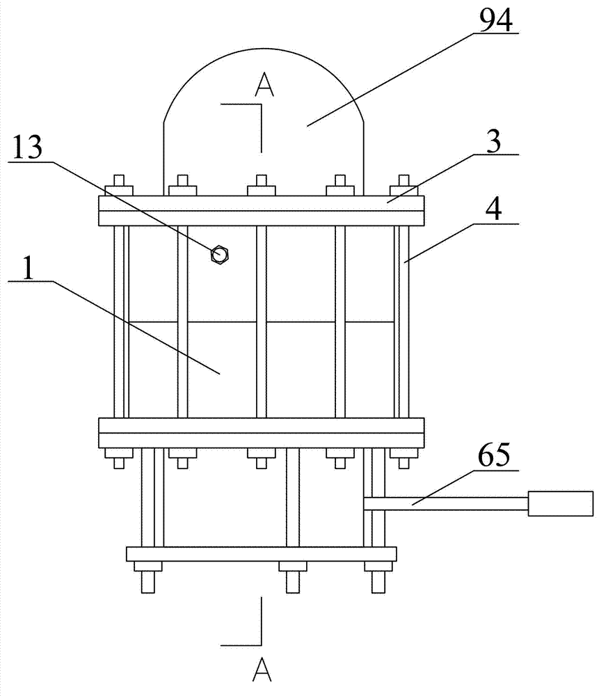 Triaxial test device for asphalt mixture and test method