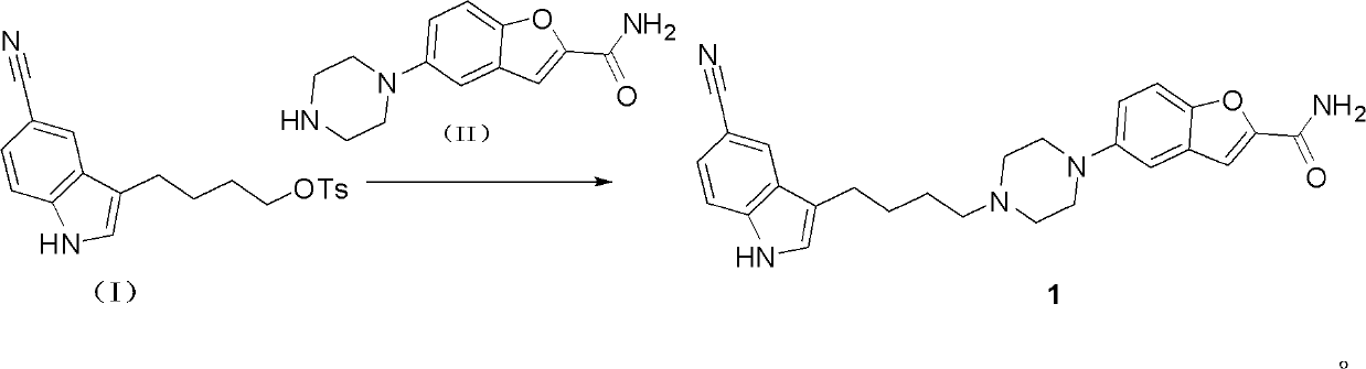 Preparation method of vilazodone or its hydrochloride