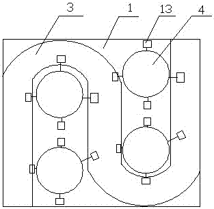 Auxiliary device for sudden turning ability in soccer training