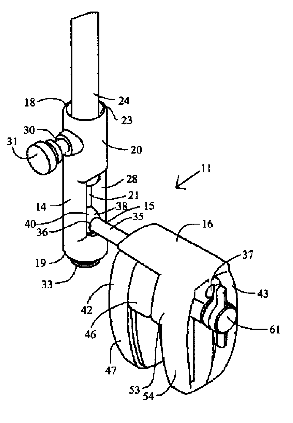Pole mounting device