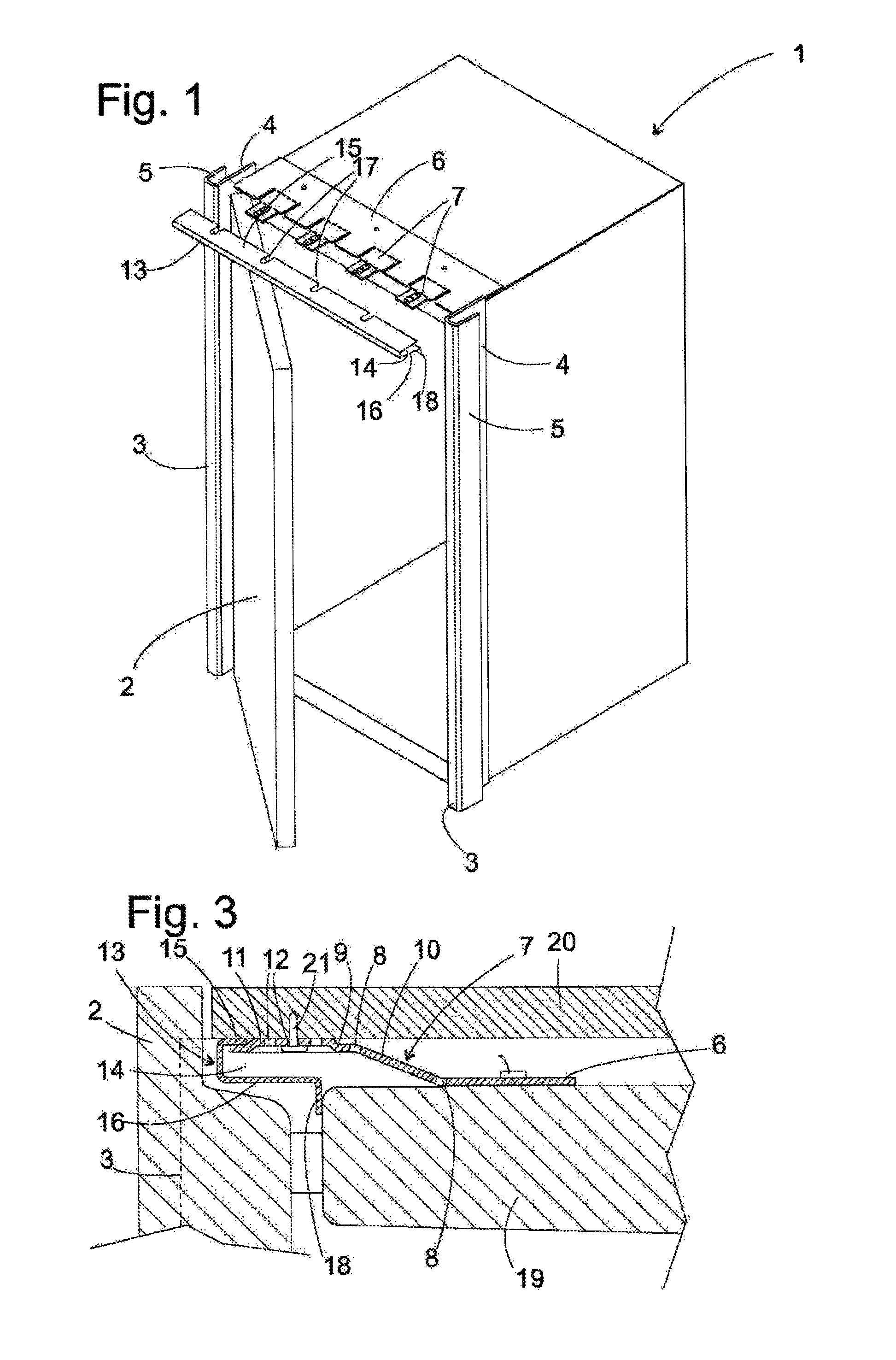 Domestic appliance for installation in a furniture frame