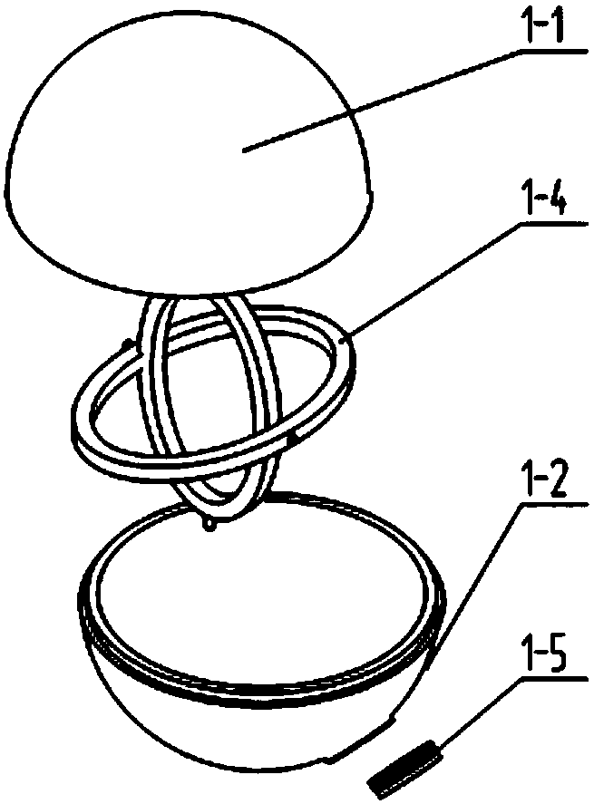 Monorail-sliding-barrel three-ball agitator using intermittent resonance and use method thereof