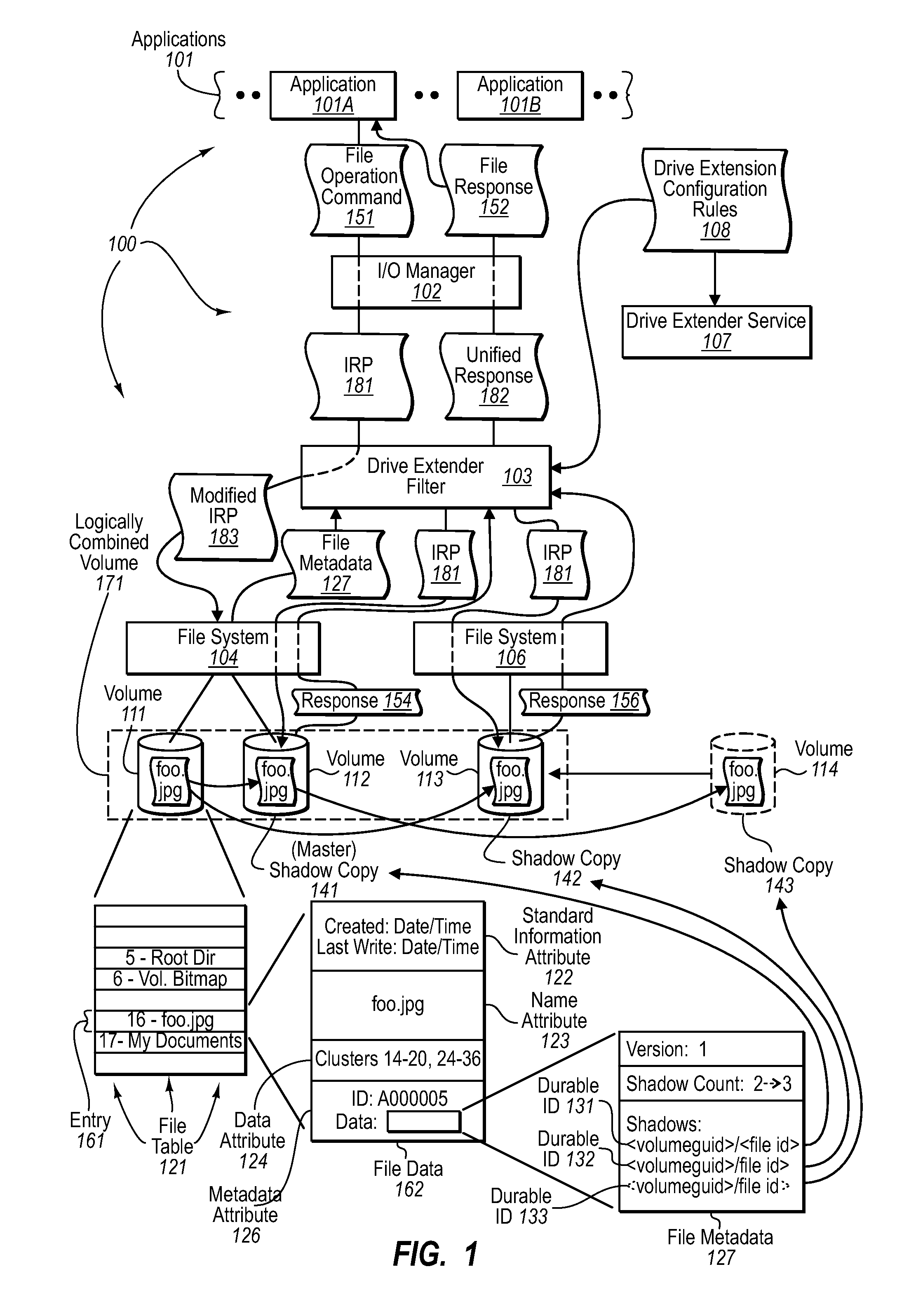 Extending non-volatile storage at a computer system