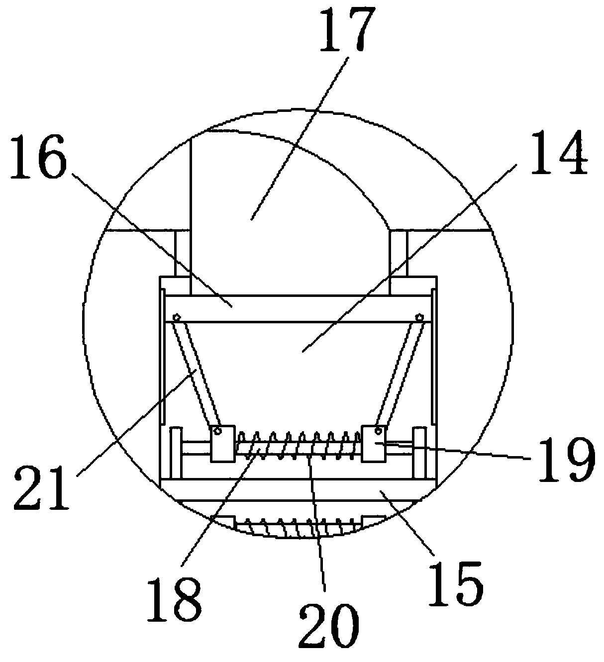Framework with adjustable size for reinforced concrete stone plate