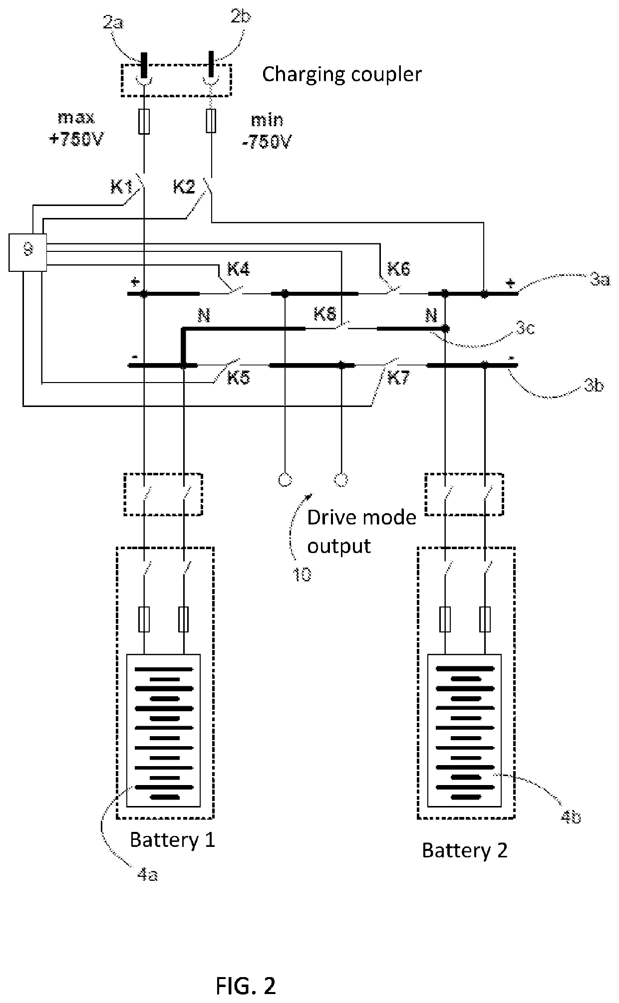 System and method for supplying electric energy to a mining vehicle and a mining vehicle