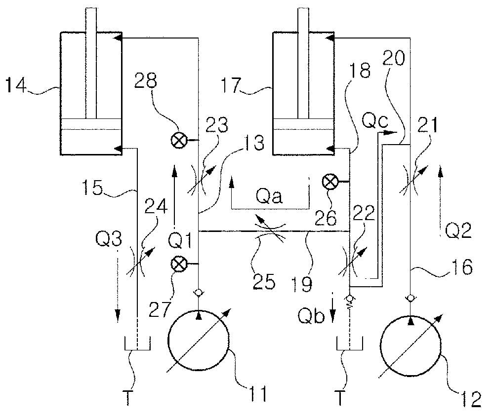 Energy recycling system for a construction apparatus