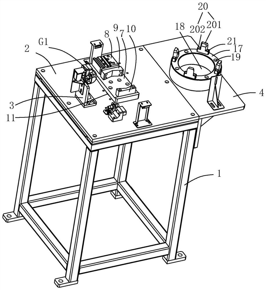 Rotary positioning device and positioning method for differential machine right shell