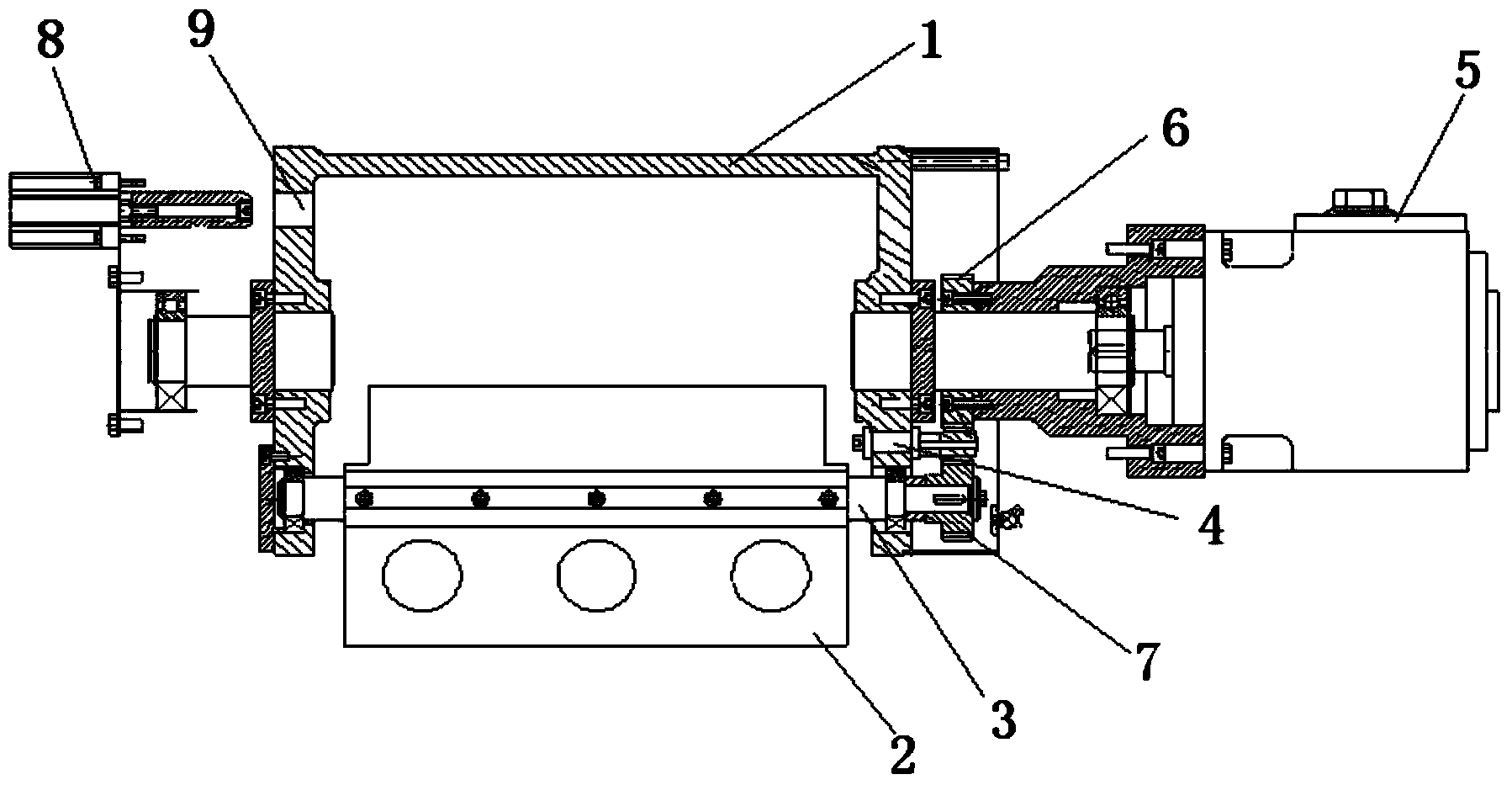 Folding device of printing machine