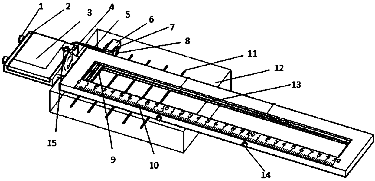 Reinforcing steel bar detector detection auxiliary device and use method thereof