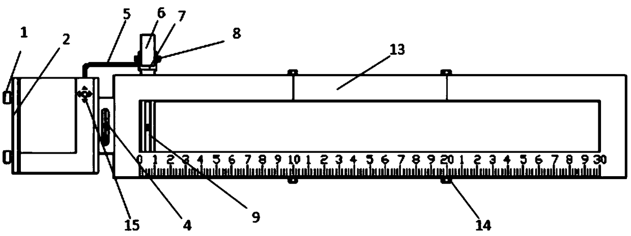 Reinforcing steel bar detector detection auxiliary device and use method thereof