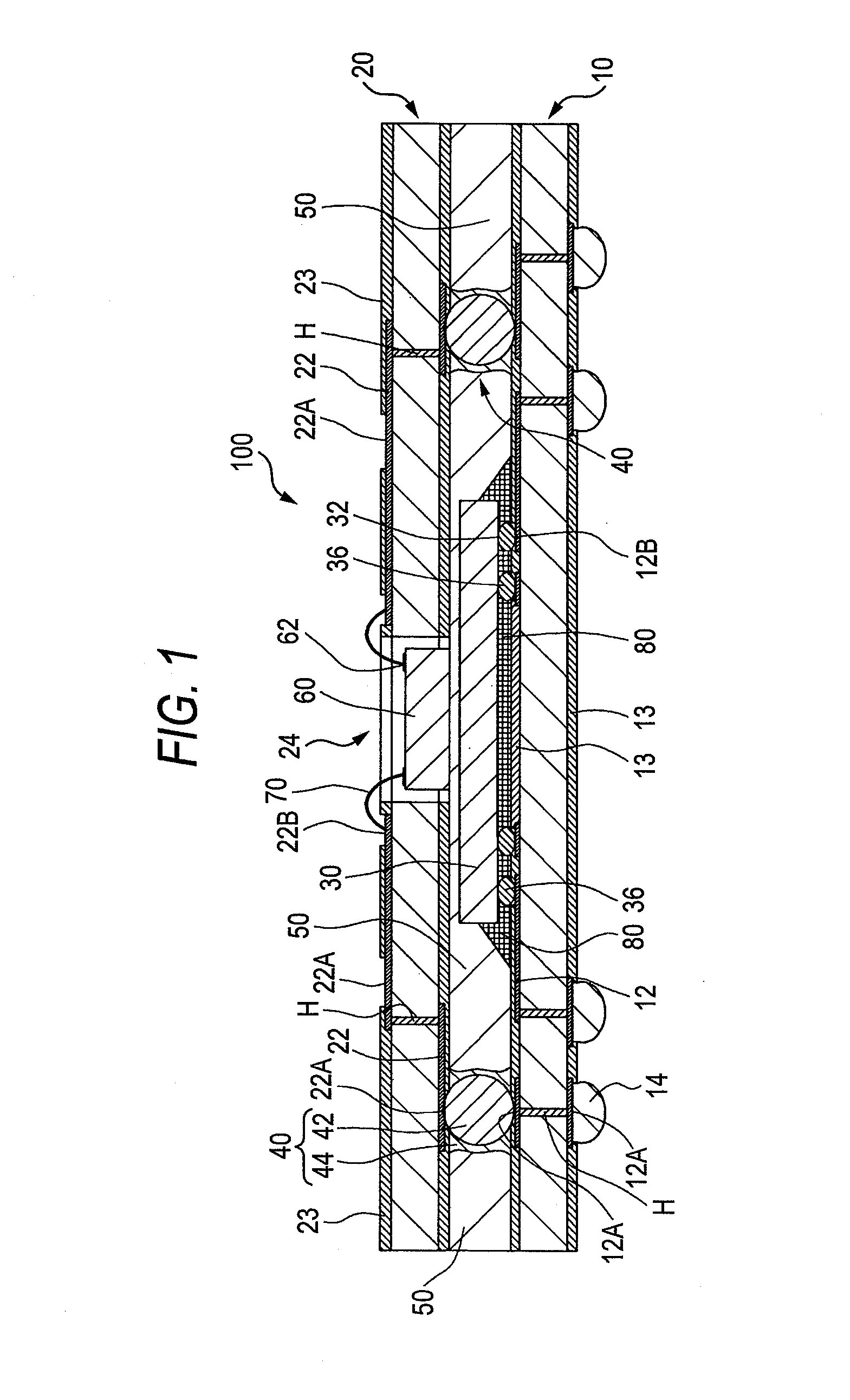 Electronic component contained substrate