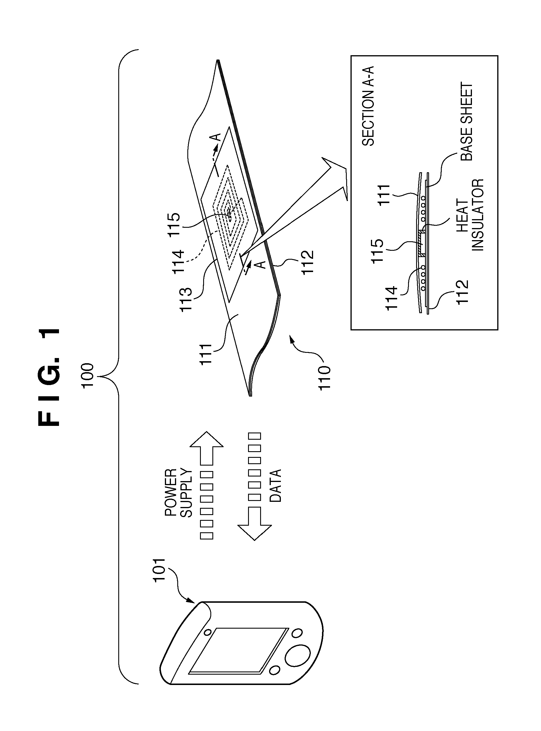 Body temperature measuring system, data reading device, and driving control method thereof