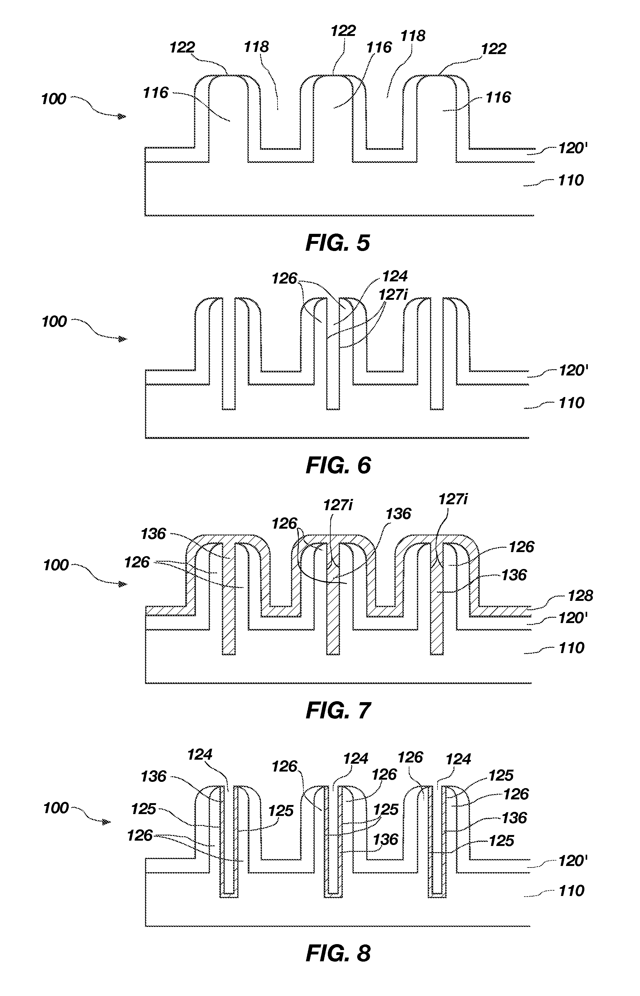 Methods of fabricating dual fin structures and semiconductor device structures with dual fin structures