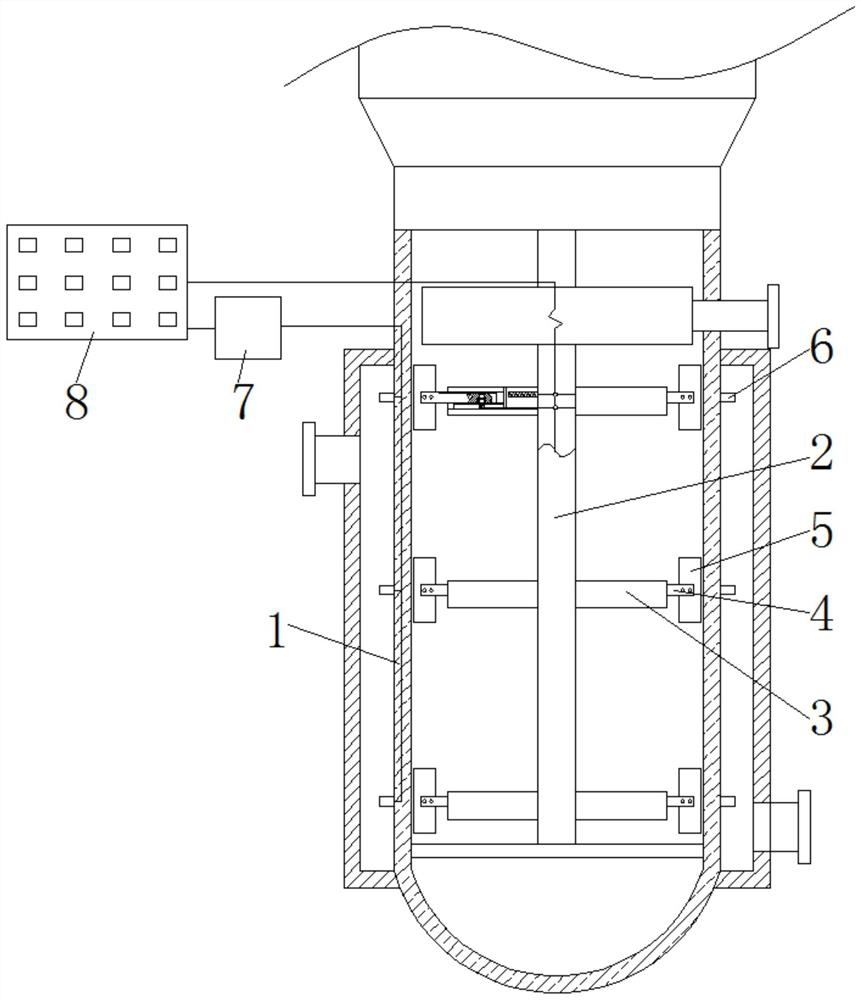 Scraper falling-film evaporator for material concentration