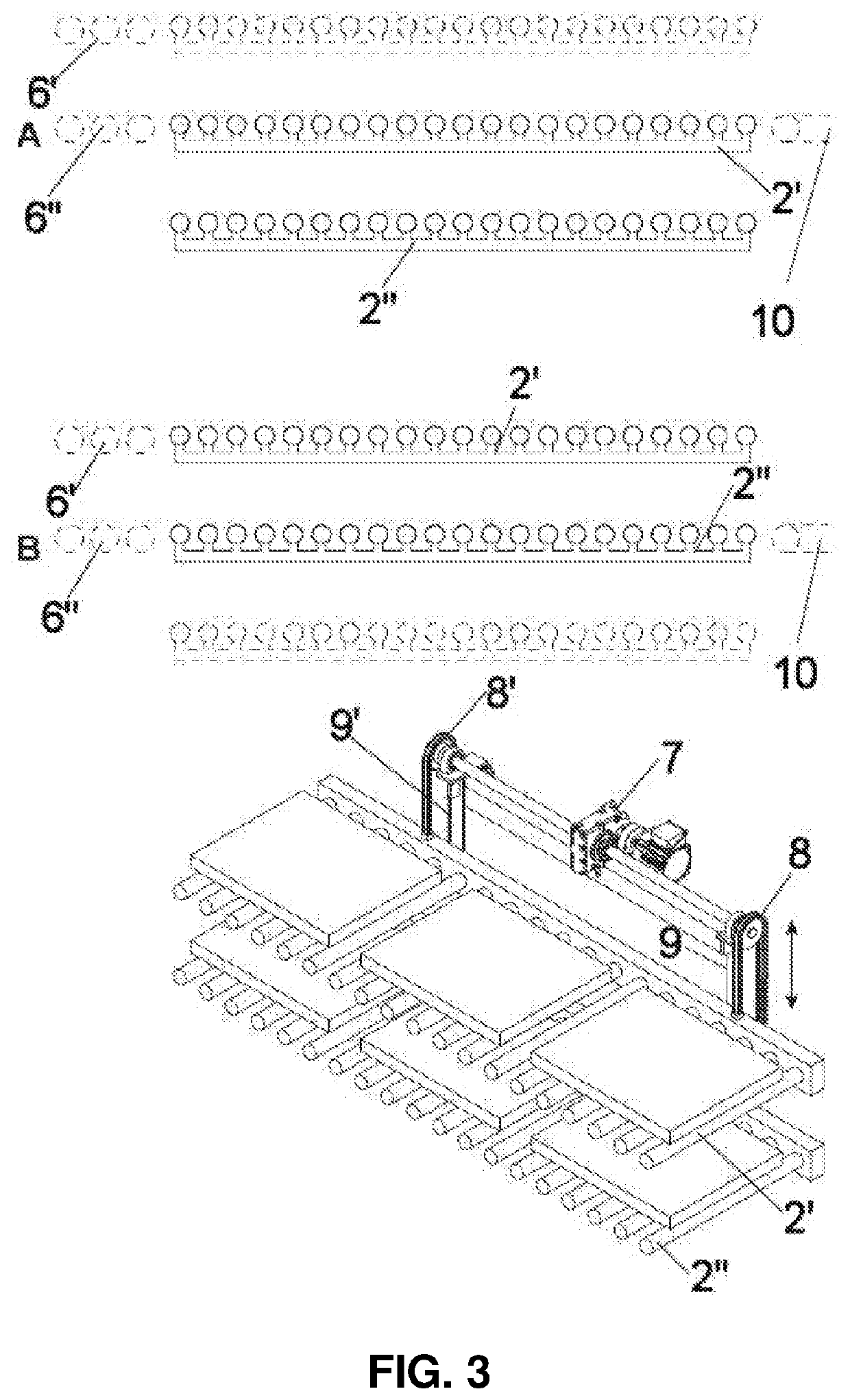 Apparatus and method for the selective sorting of groups of panels intended for different customer orders