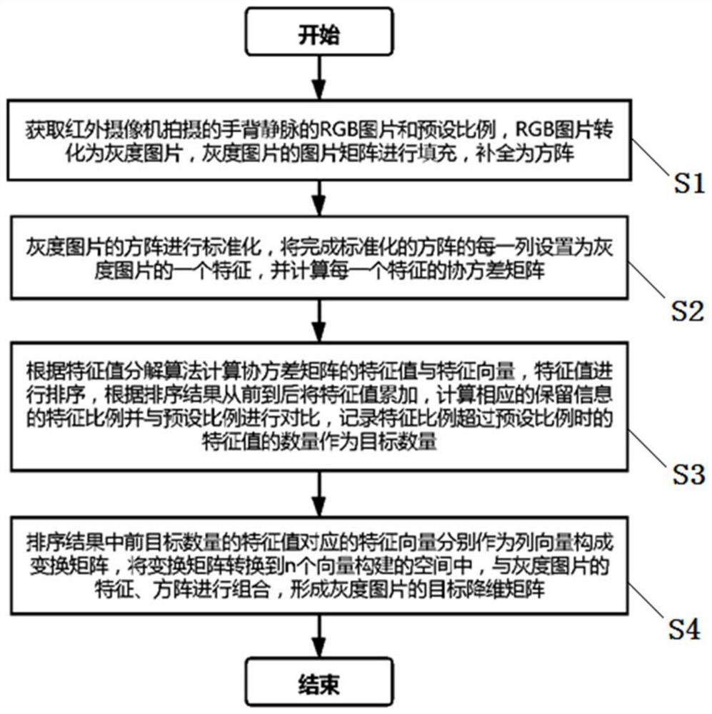 Vessel image compression and dimension reduction method of venipuncture blood sampling robot