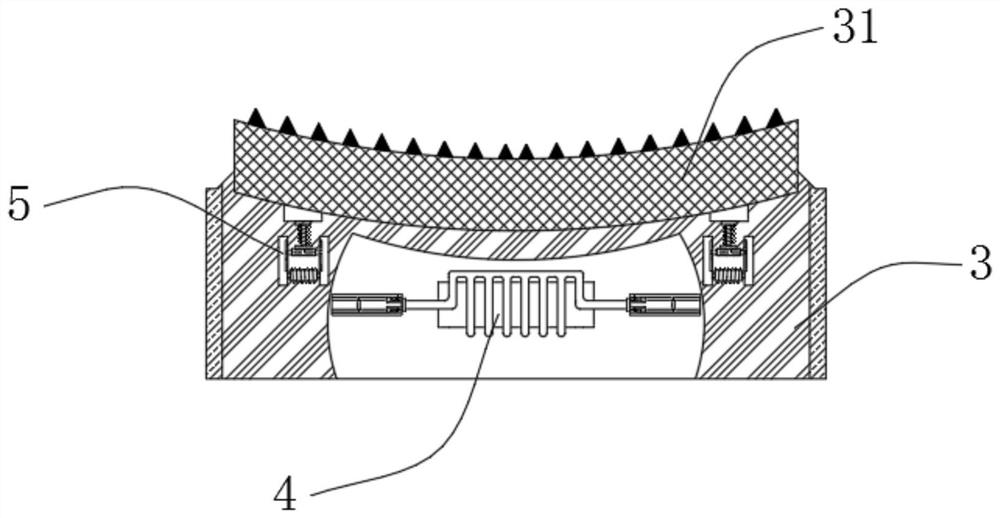 Electromagnetically induced VOC rotating wheel supporting assembly for organic waste gas treatment