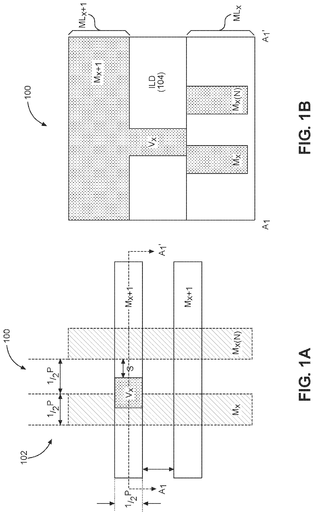 Integrated circuit (IC) interconnect structure having a metal layer with asymmetric metal line-dielectric structures supporting self-aligned vertical interconnect accesses (VIAS)