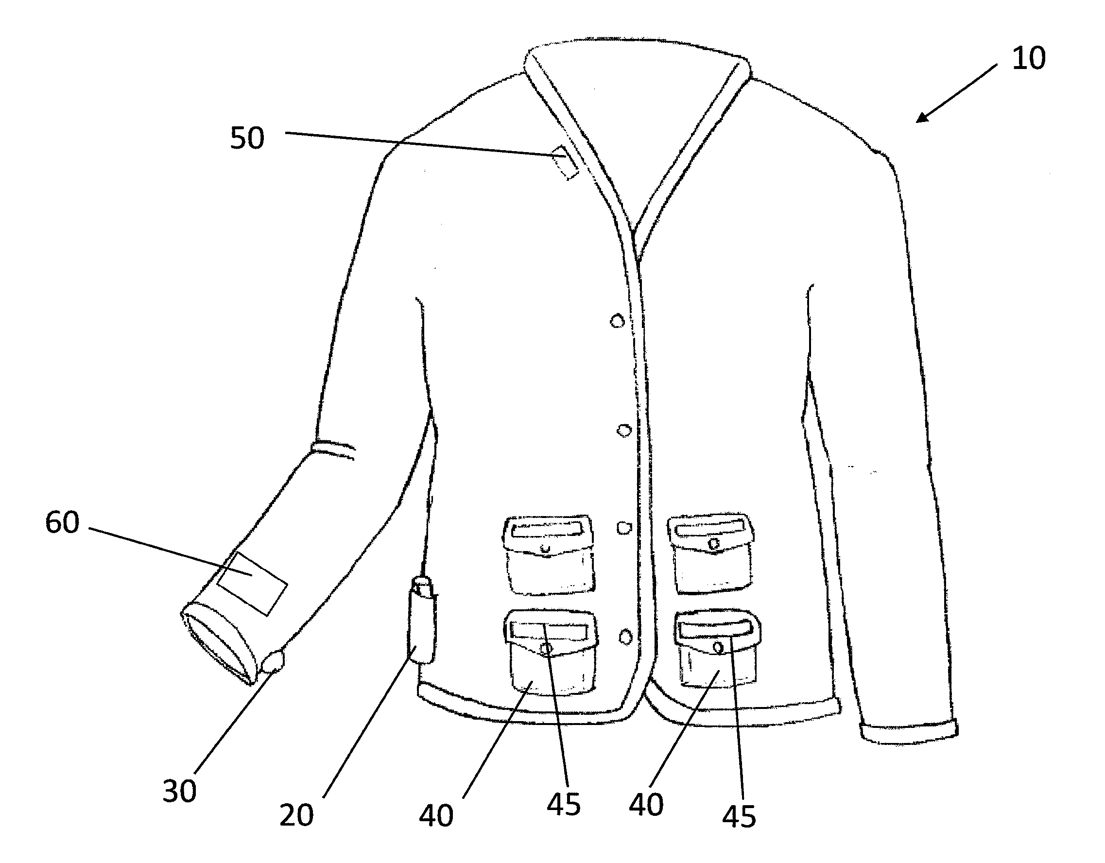 Patient point-of-care garment