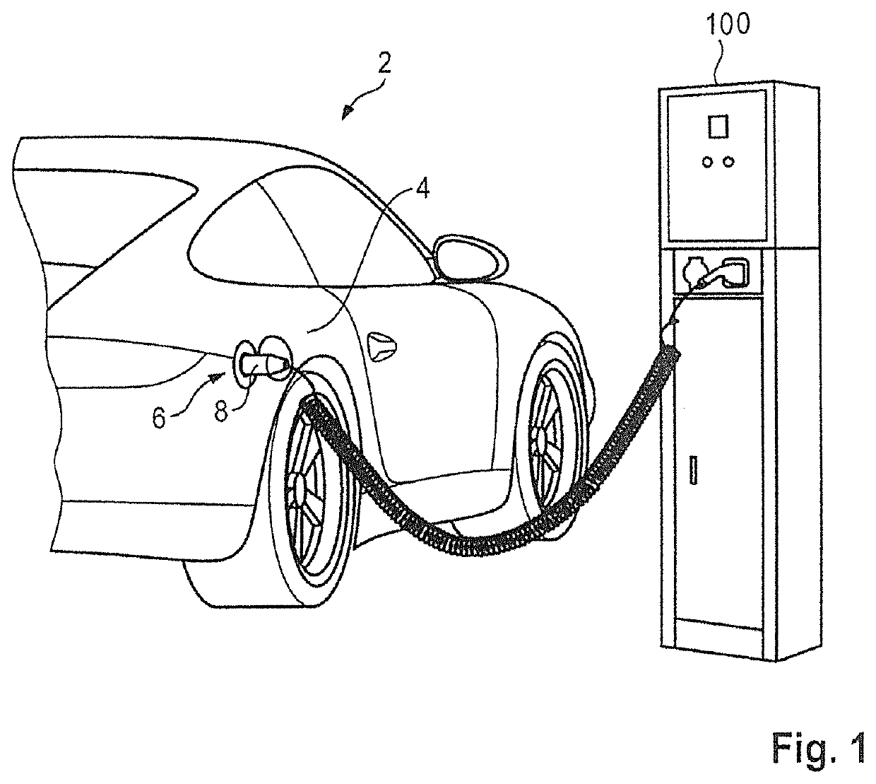 Charging connection apparatus for a motor vehicle