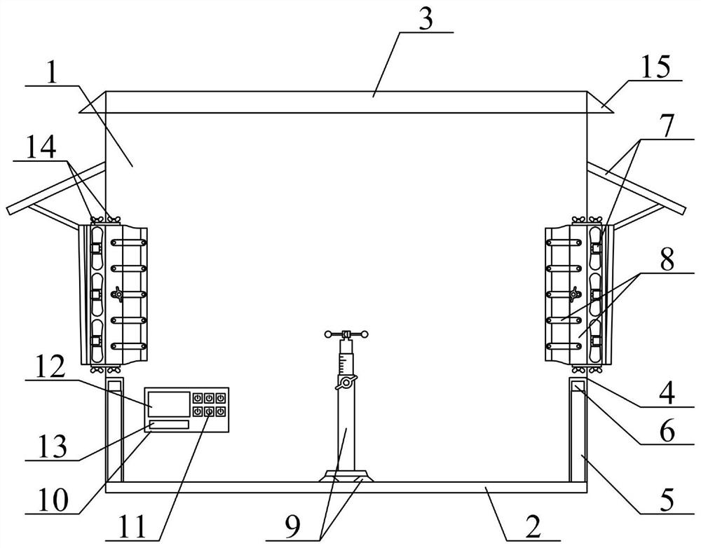 An easy-to-maintain building model indoor natural ventilation test device