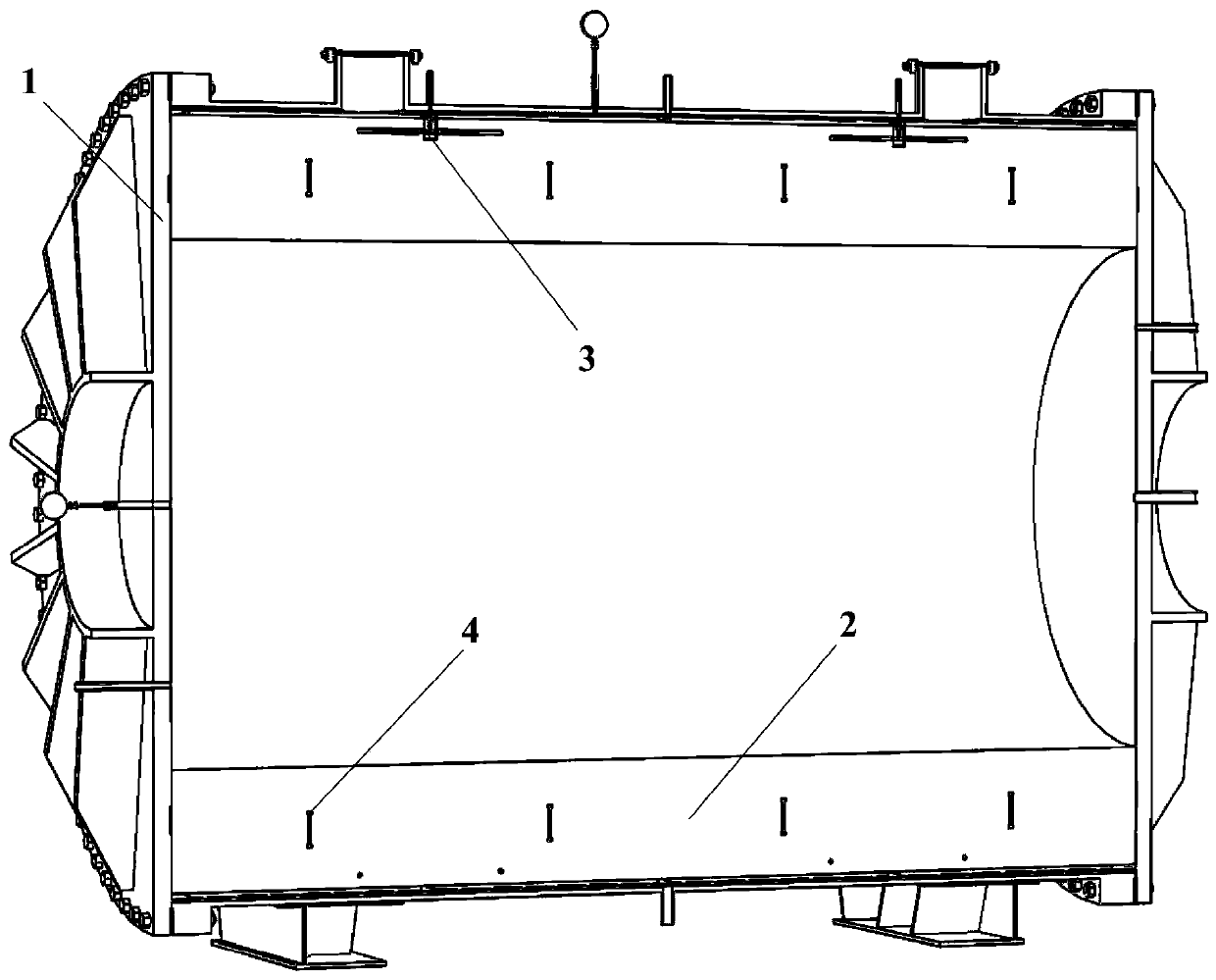 A tunnel lining structure model test device and test method