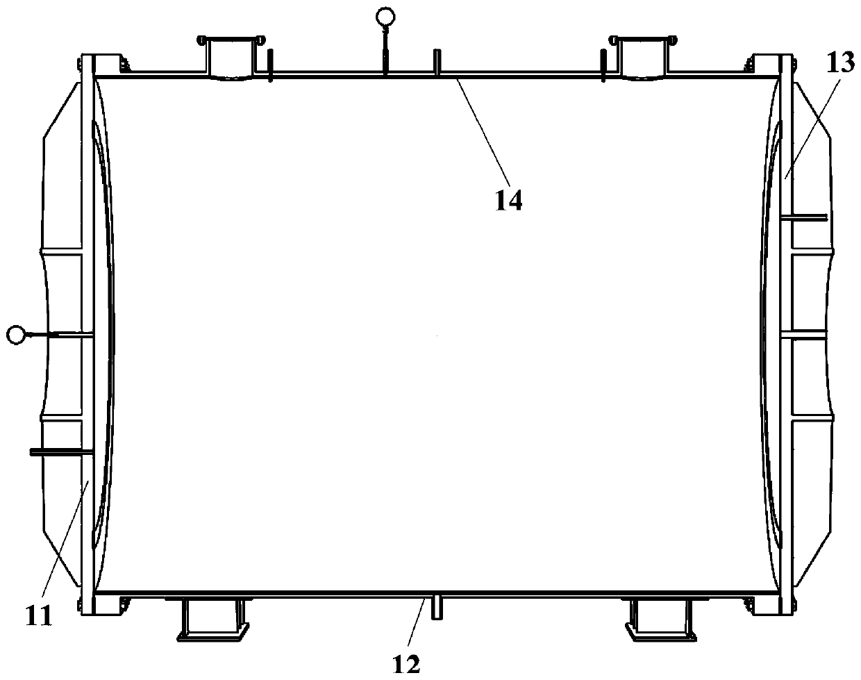 A tunnel lining structure model test device and test method