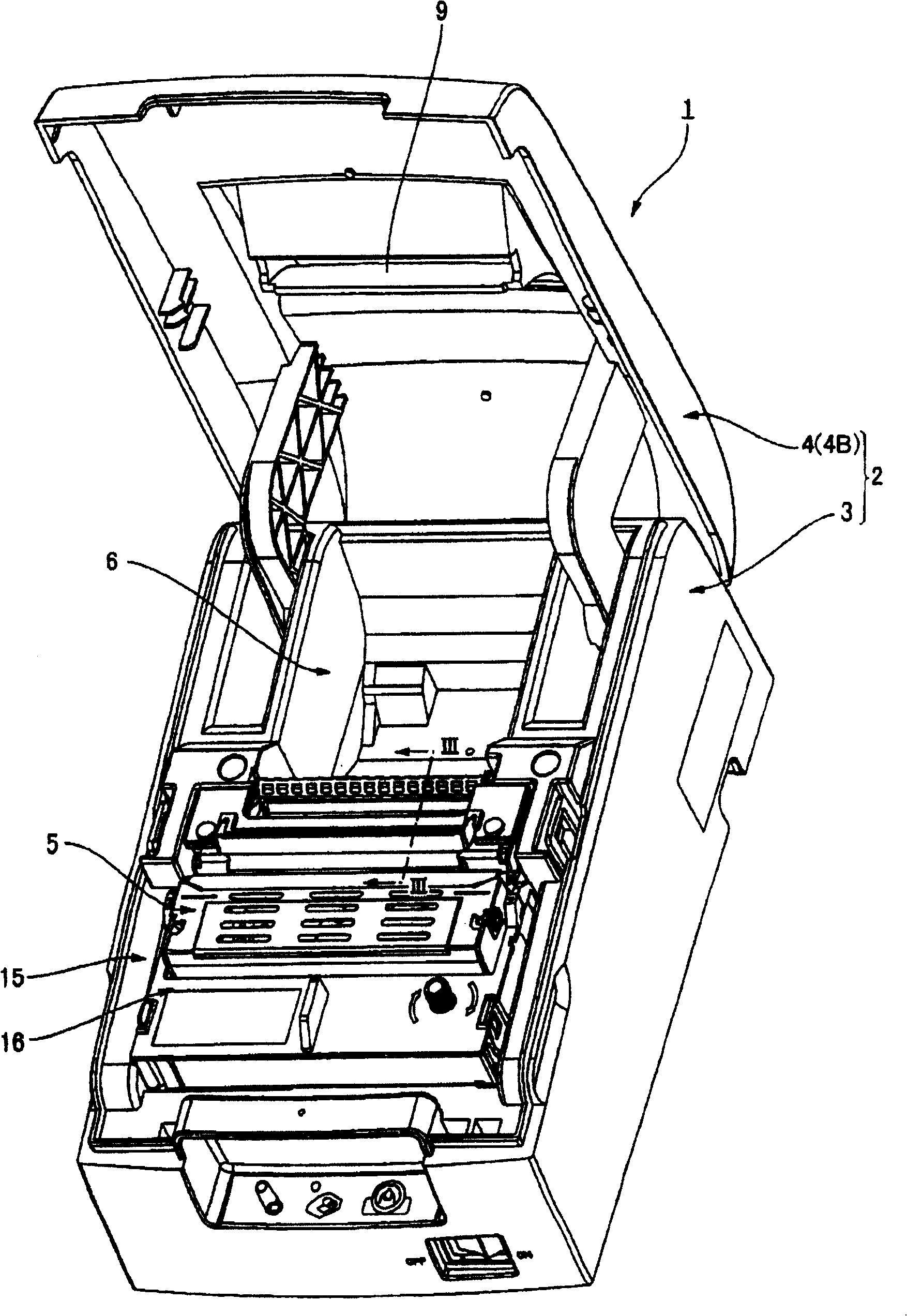 Record paper loading method of printer