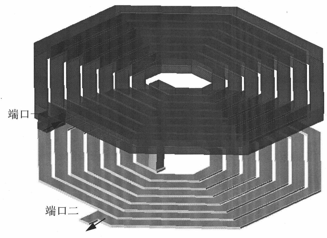 Multilayer stacked inductance utilizing parallel connection of metals