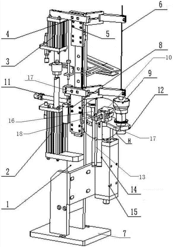 Automatic pill pouring device applied to UHP (Ultra High Performance) tube bulb