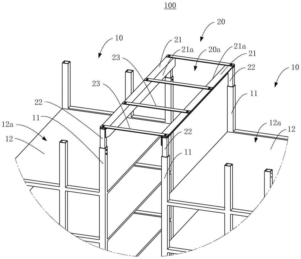 Shelf device and warehousing system