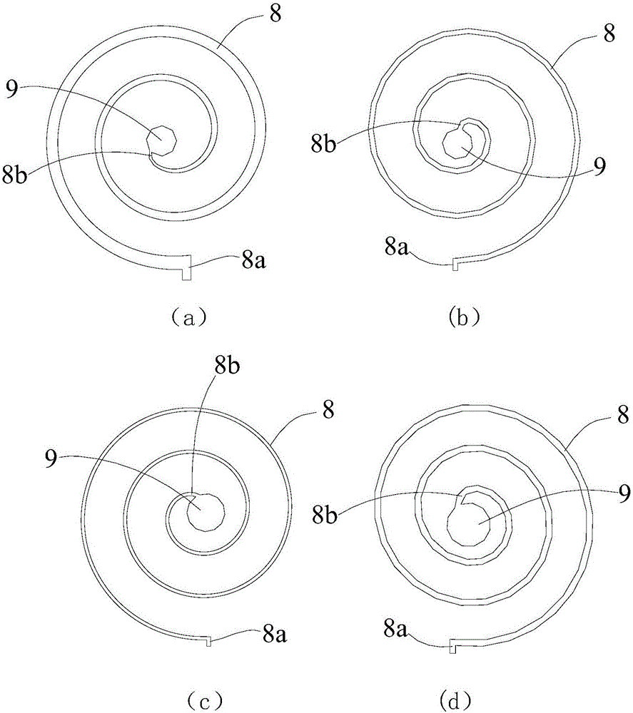 A falling film heat exchanger with spiral arrangement of pipes