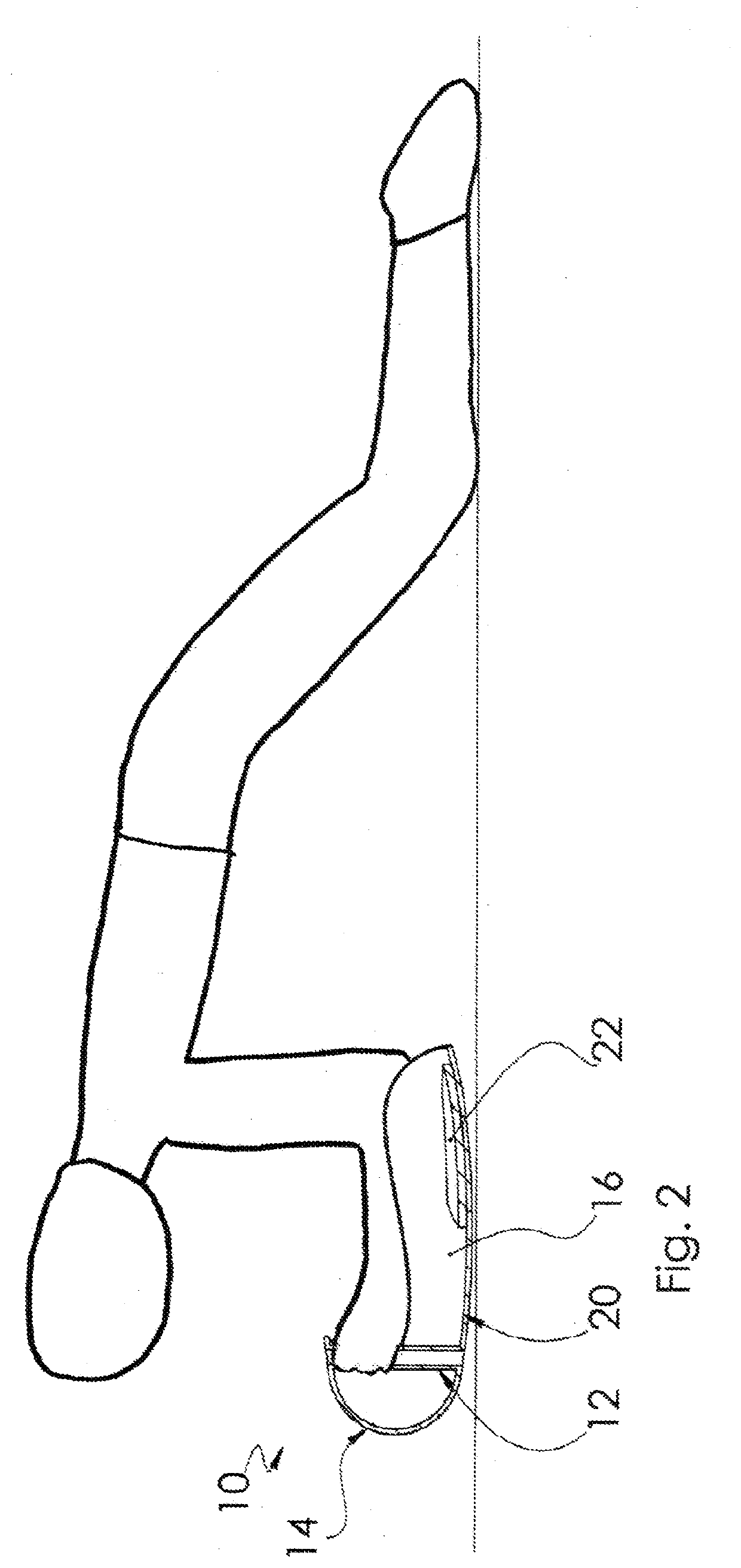 Fitness device with curved sliding or rolling surface covering forearms