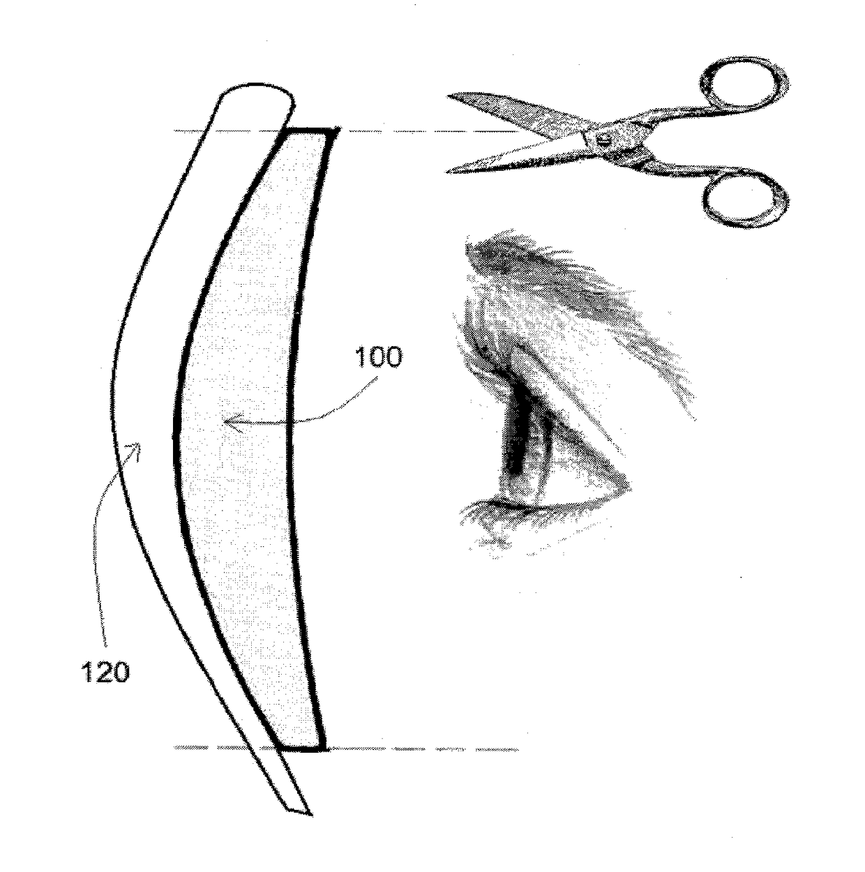 Adhesive optical film to convert an eyeglass lens to a progressive lens