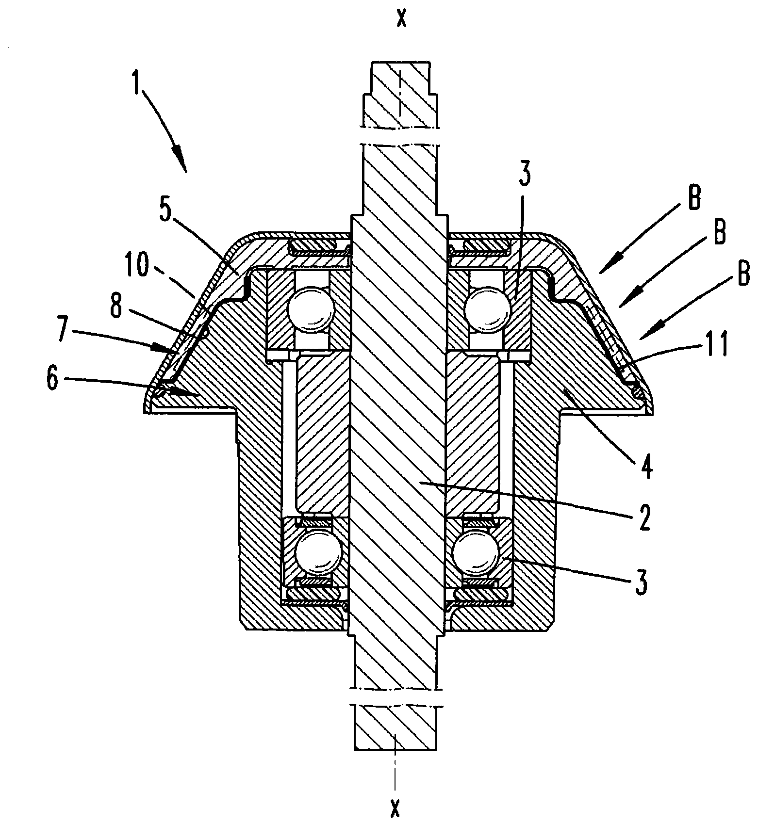 Method for bonding one adhesive member with a second adhesive member and adhesive partner or knife bearing
