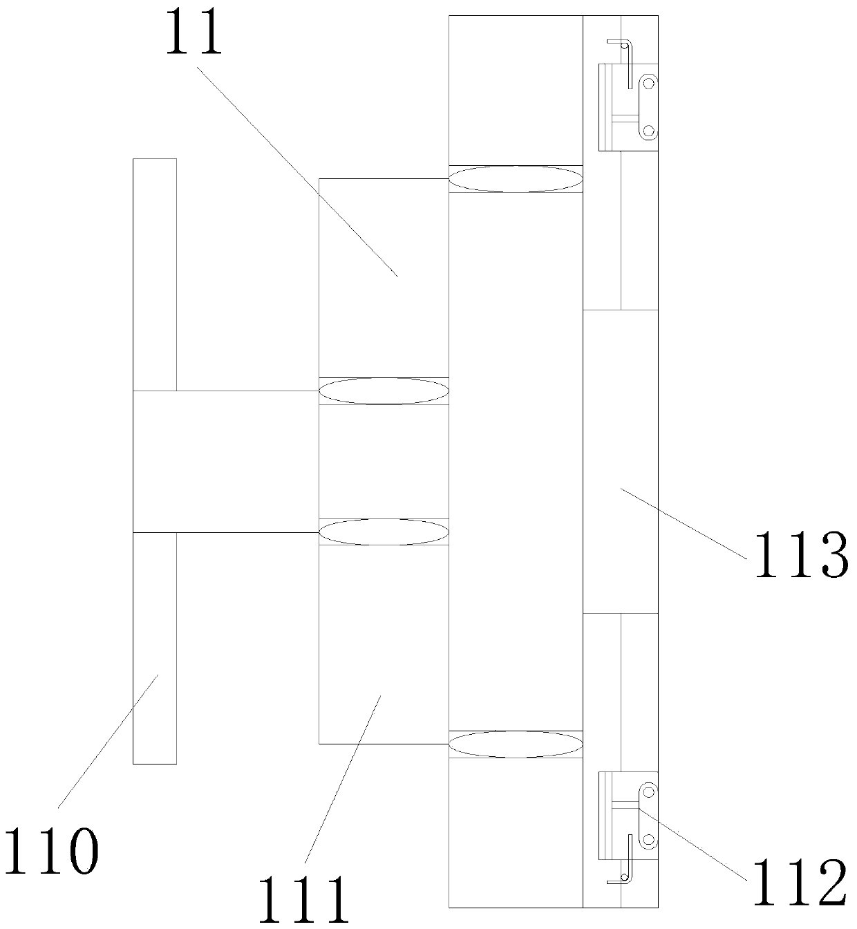 Round shaft clamping self-locking device based on dust prevention and reinforcing integration