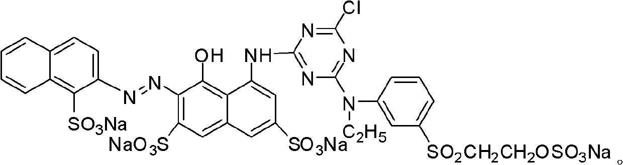 Preparation method of crimson reactive dye