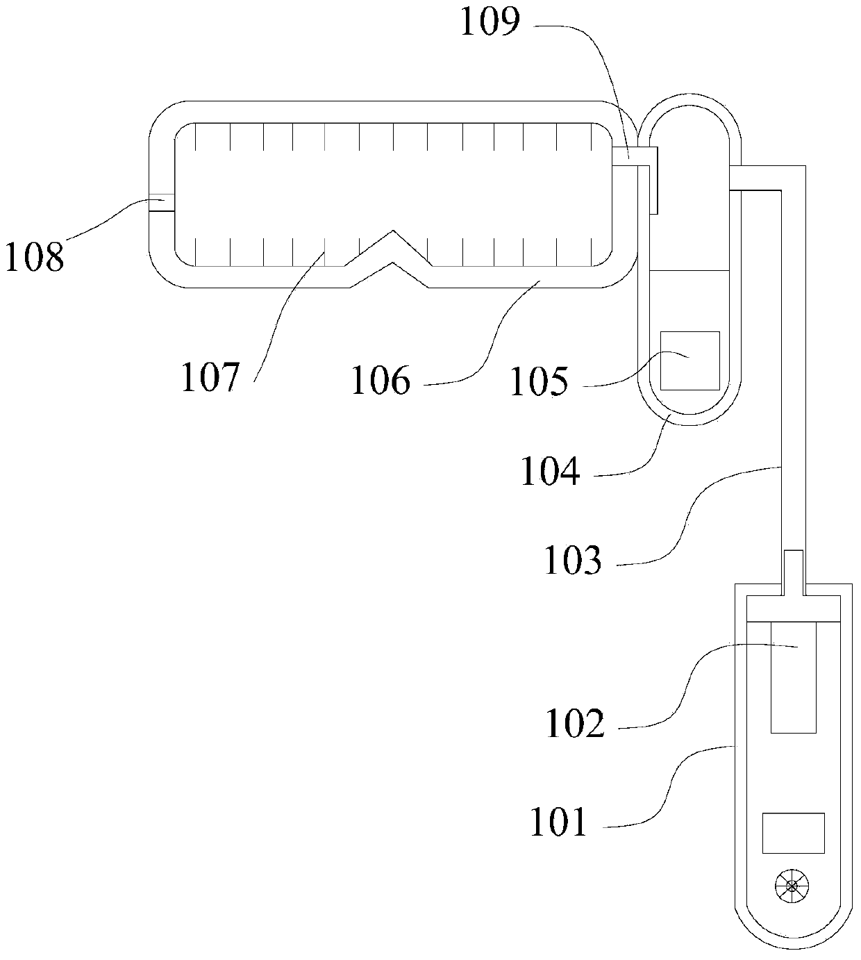 Ultrasonic atomization ocular surface moisturizing device and use method thereof