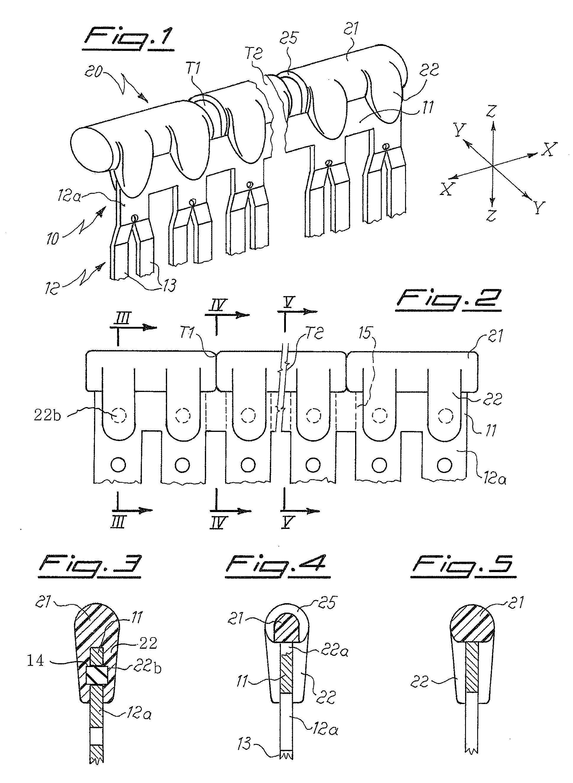 Insulated Jumper in Particular for Terminal Blocks of Switchboards