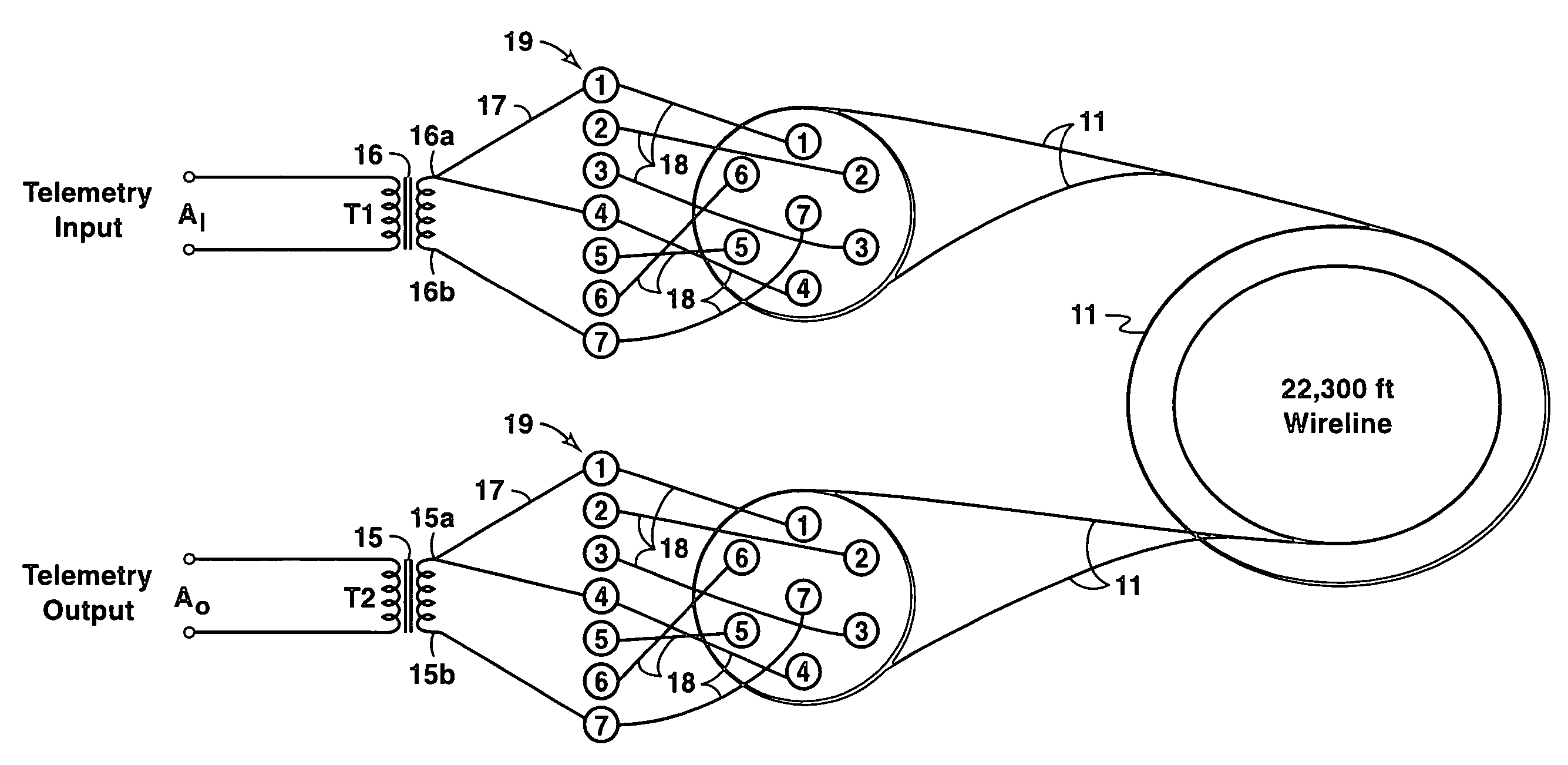 Method and apparatus for using a data telemetry system over multi-conductor wirelines