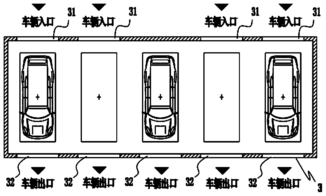 A deep well three-dimensional combined underground parking garage and its construction method