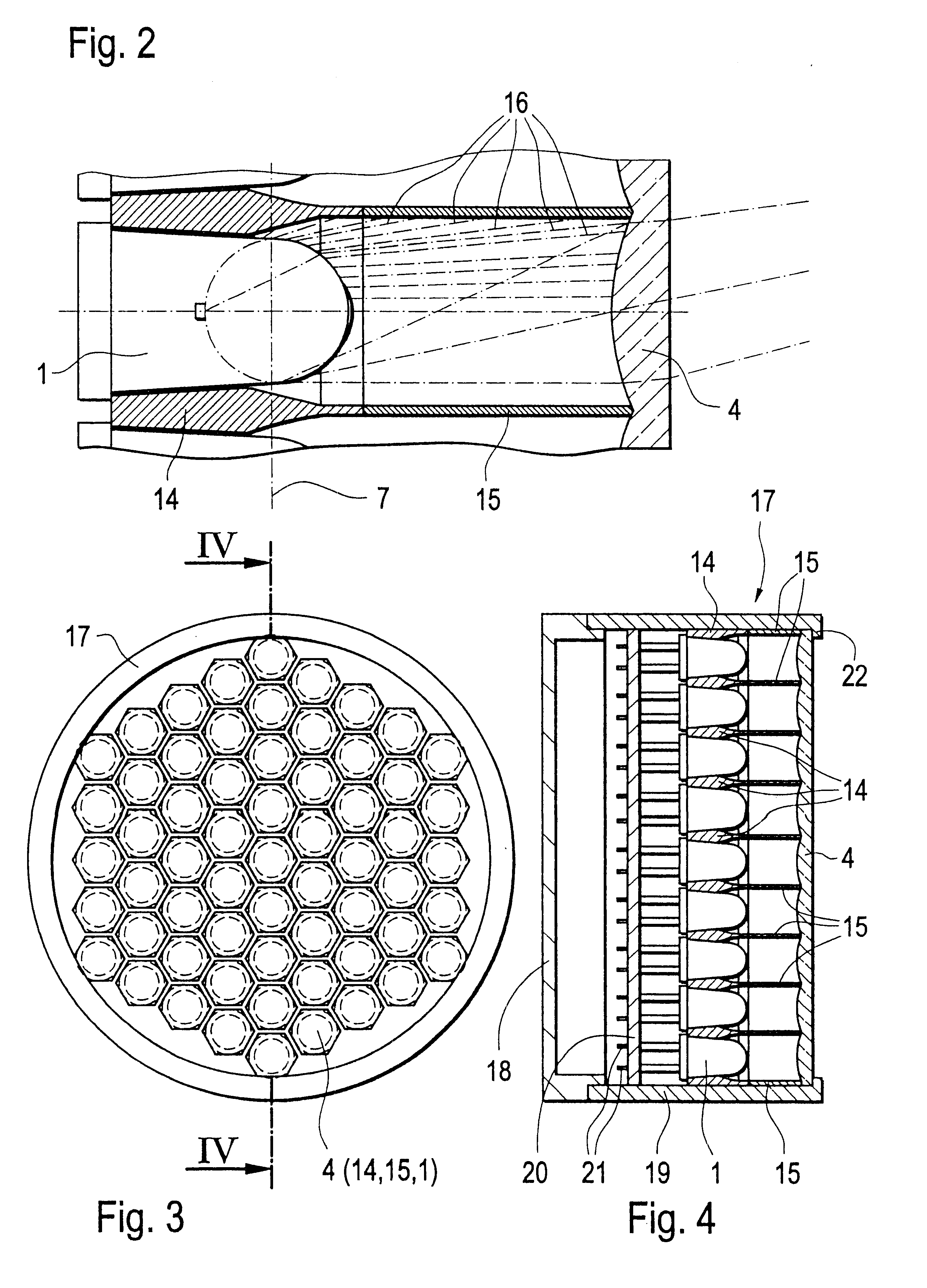 Apparatus for lighting spaces, bodies or surfaces