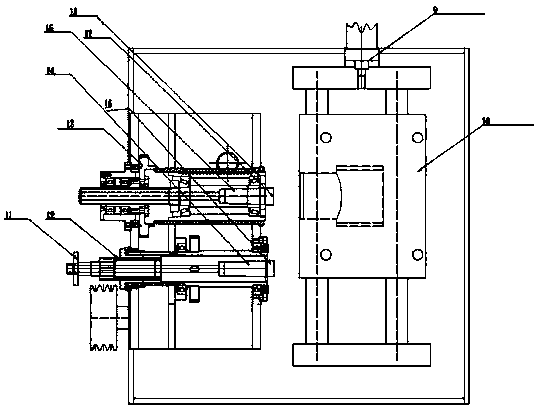 Large-clamping-force machining device for hole in gate valve