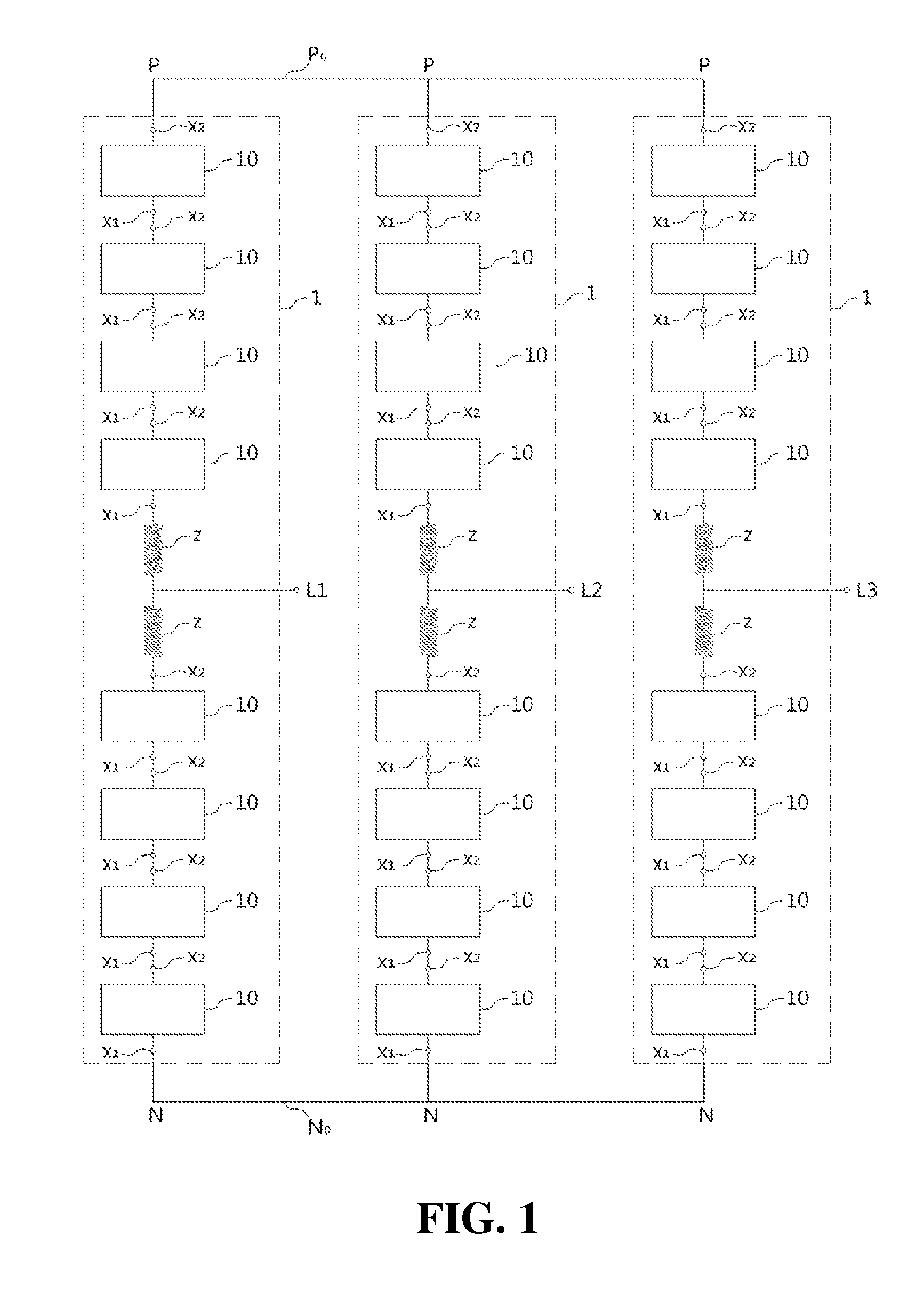 Converter for electric power