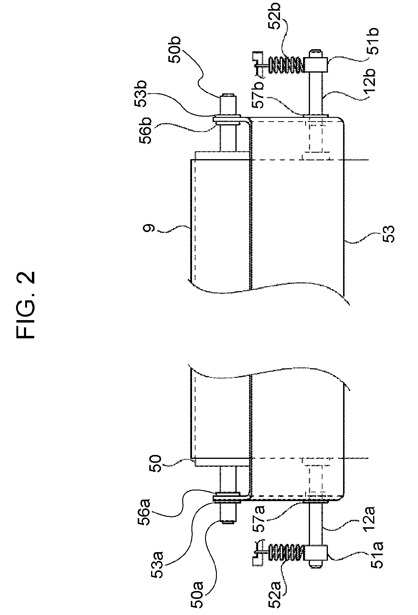 Image-forming apparatus having movable tensioner and electrode member that reduce toner scatter