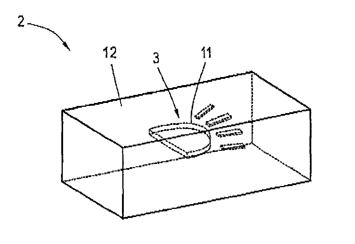 Illuminated display for representing a three-dimensional object