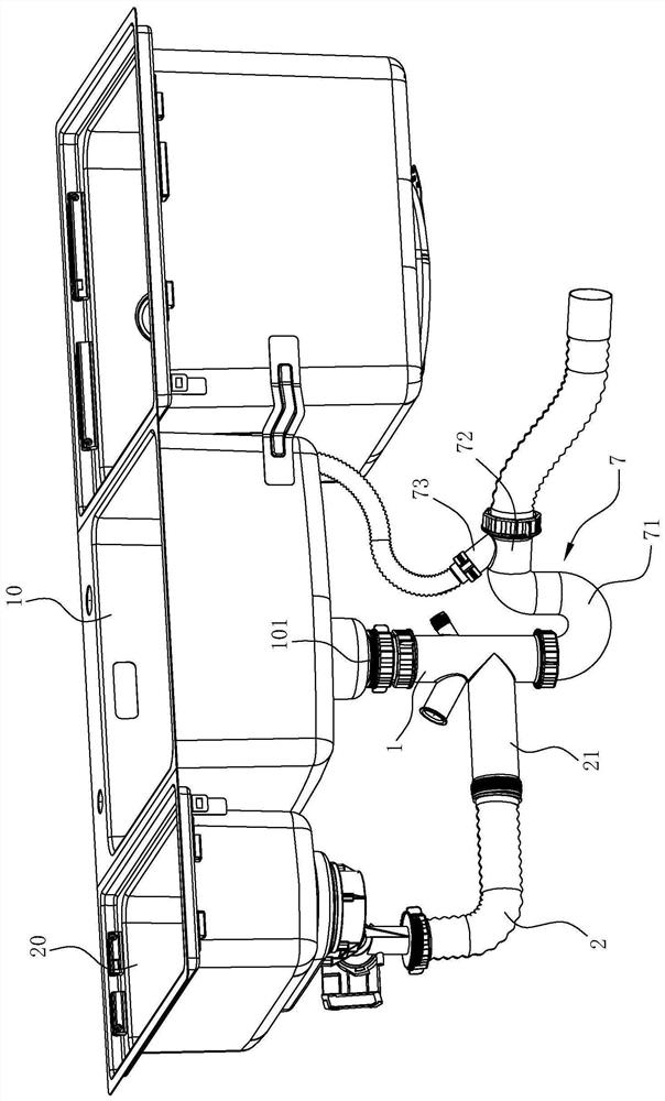 Drainage pipeline and cleaning machine applying drainage pipeline