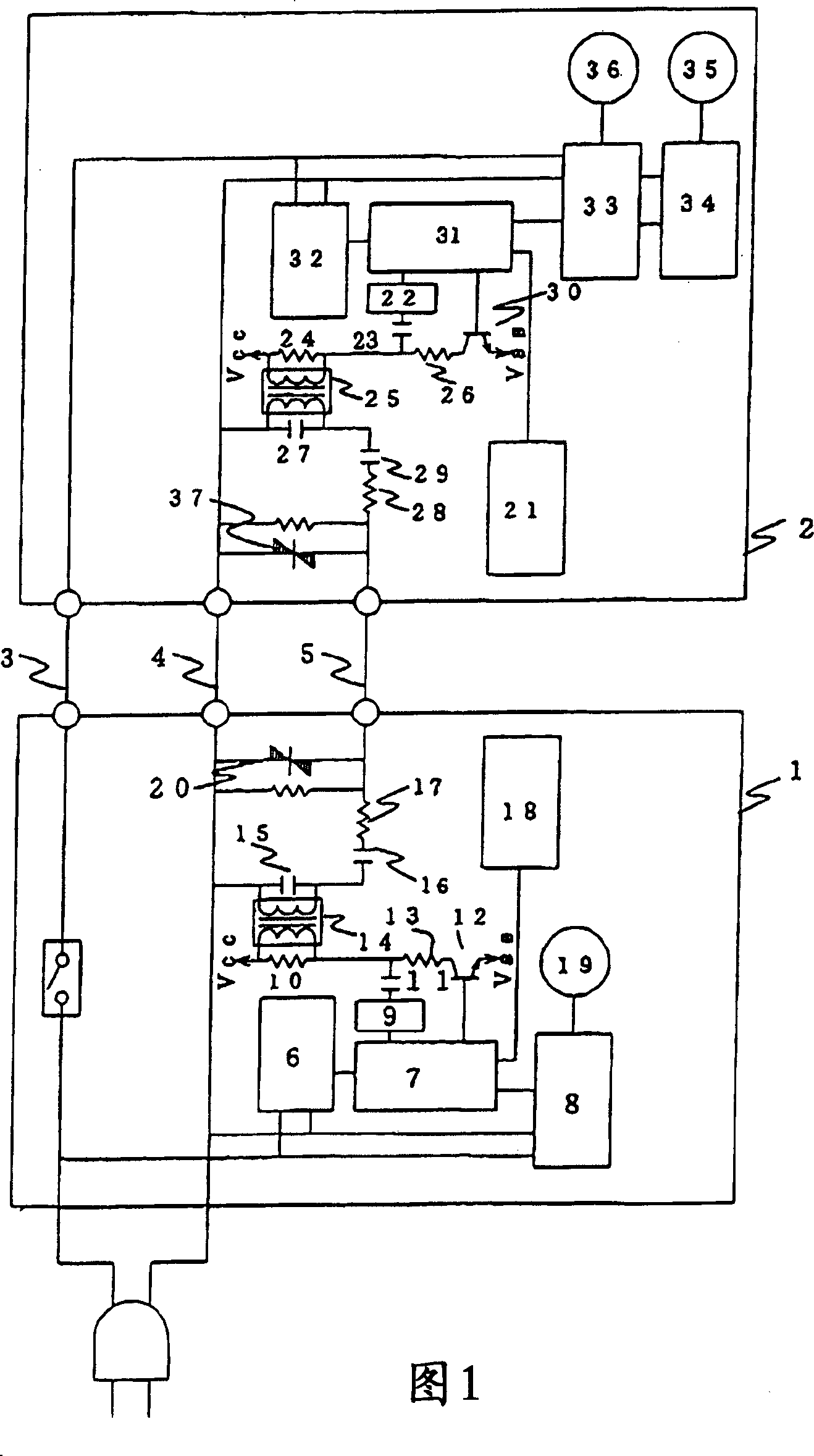 Communication control device of air conditioner